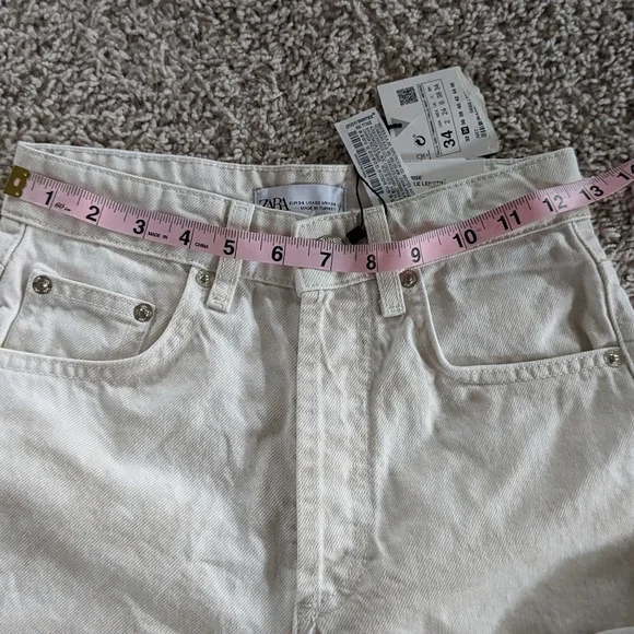 NWT Zara tie-dye cream jeans - Picture 7 of 14